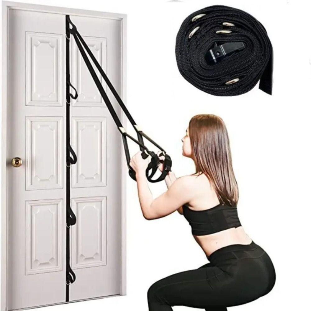 Nylon Resistance Band Black Gym Attachment Gym Accessory Yoga Fitness Equipment  Home