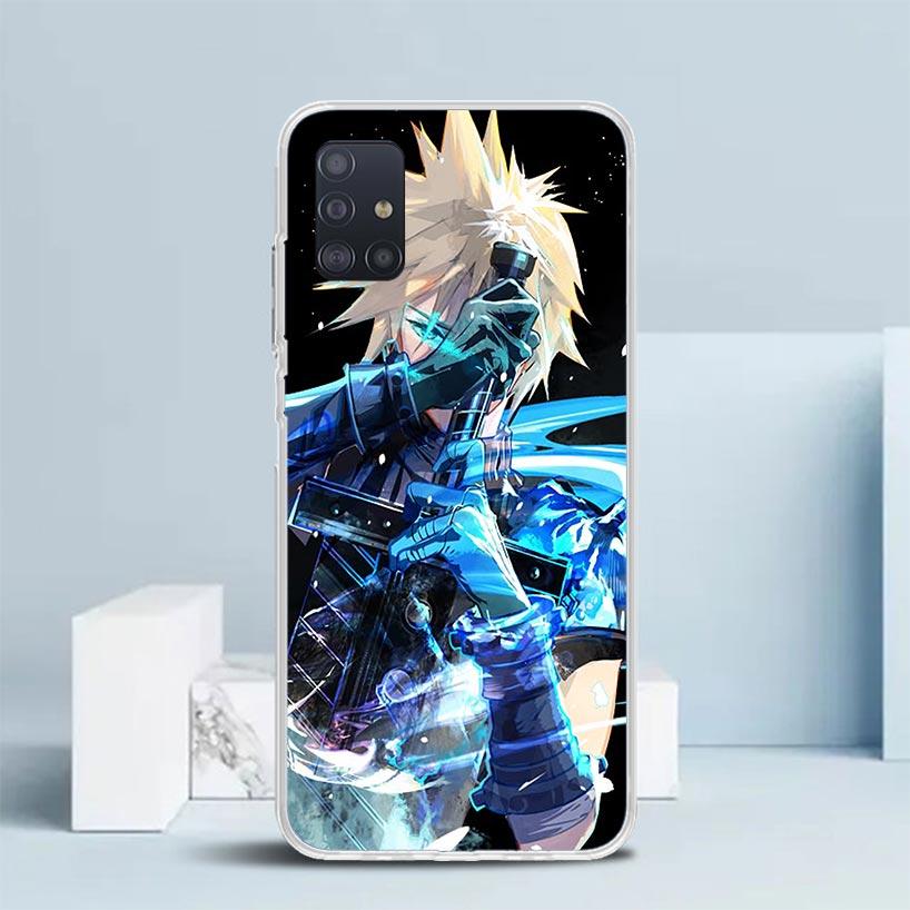 Чехол Final Fantasy FF VII Мягкий для Samsung Galaxy A12 A22 A32 A52 A72 A02S Чехол для телефона Note 20 Ultra 10 S10 Plus A51 A71 A50S A2