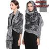 Warm Bohemia Poncho Hijab Printed Headscarf Fashion Cashmere Shawl  Daily