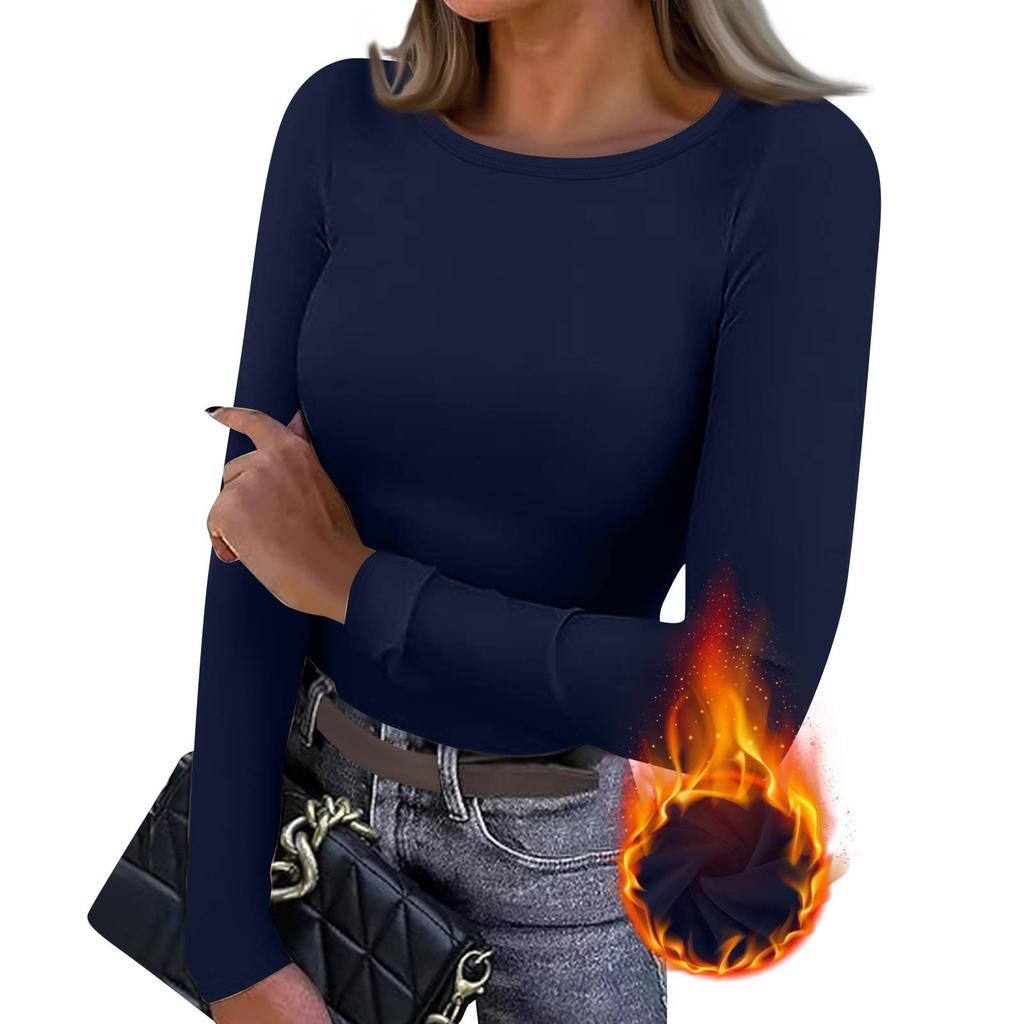 Женская приталенная футболка Модная повседневная однотонная с V-образным вырезом пуловер с длинным рукавом топ