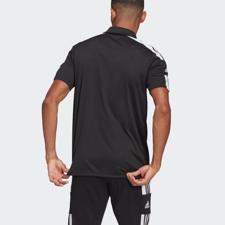 adidas Мужские поло Черный воротник-поло Умеренный прямой крой GK9556