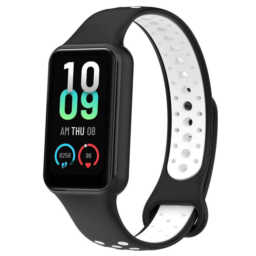 Силиконовый ремешок для Amazfit Band 7, браслет для умных часов, двухцветный браслет, спортивный ремень, водонепроницаемый