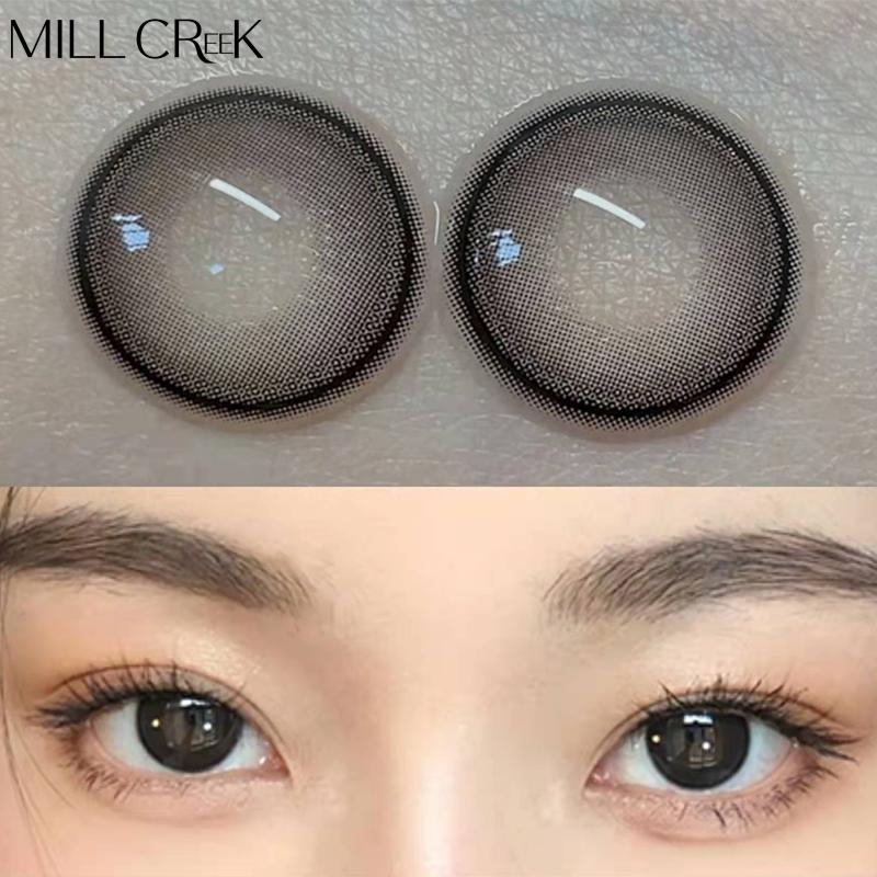 2 шт./пара, косметические контактные линзы, натуральные контактные линзы для глаз, по рецепту, с диоптриями, линзы большого диаметра для глаз