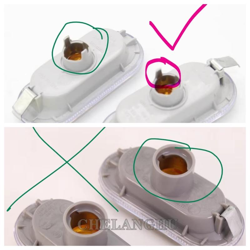 2 шт. Для SEAT Leon 2000 2001 2002 2003 2004 2005 2006 Автостайлинг Боковой габаритный огонь указателя поворота Лампа Повторитель