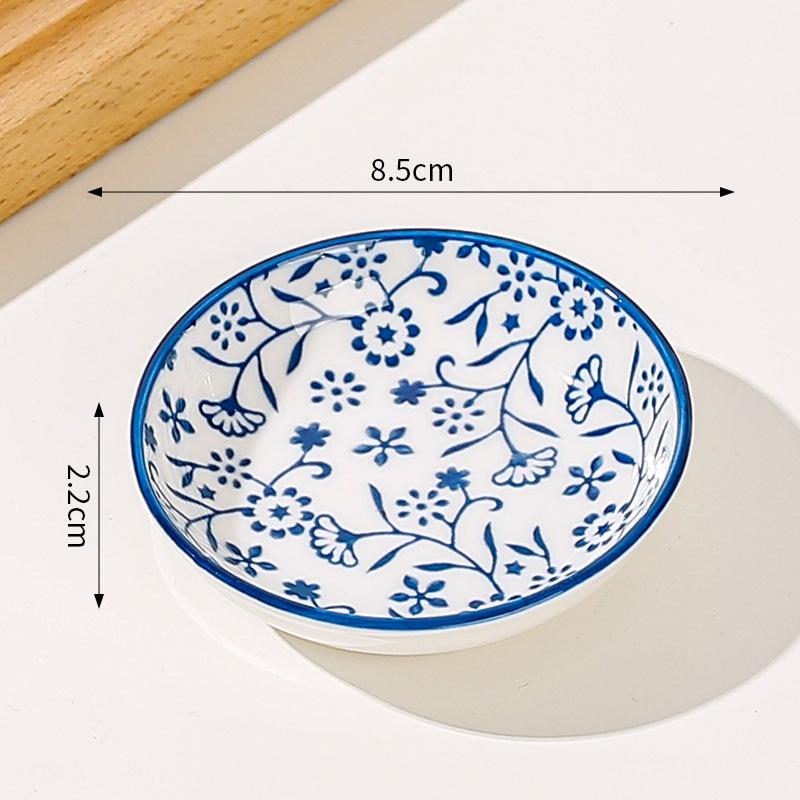 Японские мини-керамические тарелки для барбекю, соусов для макания, сашими, суши, соевого соуса, домашние настольные тарелки для закусок, фруктов, десертов