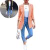 Coat Ladies Cardigan Tops Spring Blazer Suit Womens Loose Shirt