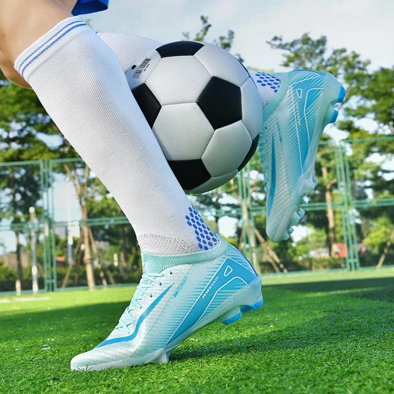 Мужские футбольные бутсы для детей, студентов, общества, тренировок, футбольные бутсы TF/FG, кроссовки высшего качества с шипами, сверхлегкие футбольные бутсы