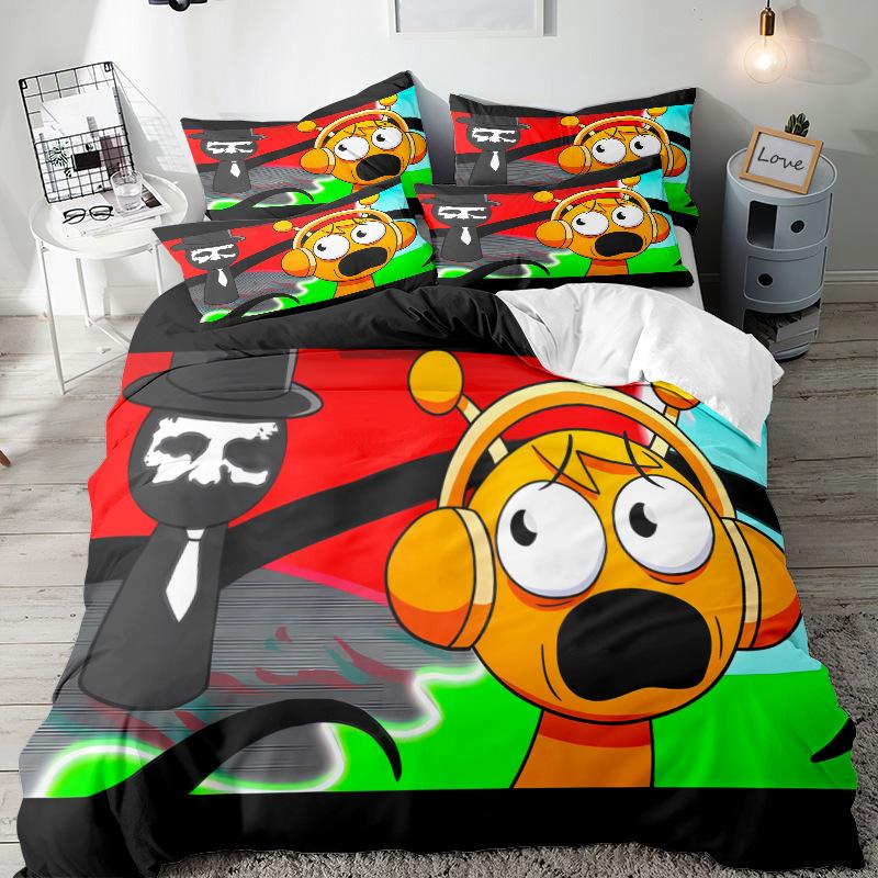 Модная технология печати, 3D цифровая печать, постельное белье, пододеяльники, наволочки, комплекты из трех предметов