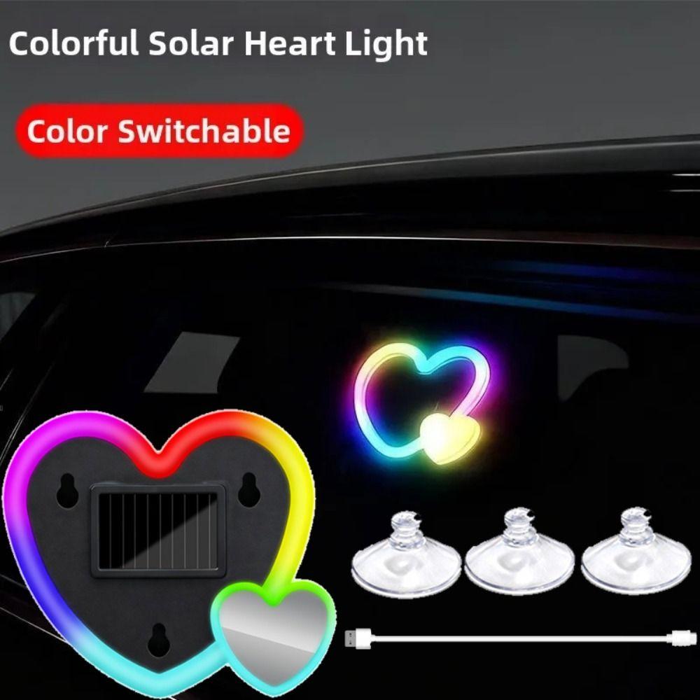 Soft Illumination Car LED Heart Light Easy Installation Car Ambient Light  Romantic Decor