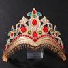 Retro Hair Jewelry Wedding Crown Bridal Headpiece Woman Baroque Crystal Rhinestones Tiaras Crowns Wedding Hair Accessories