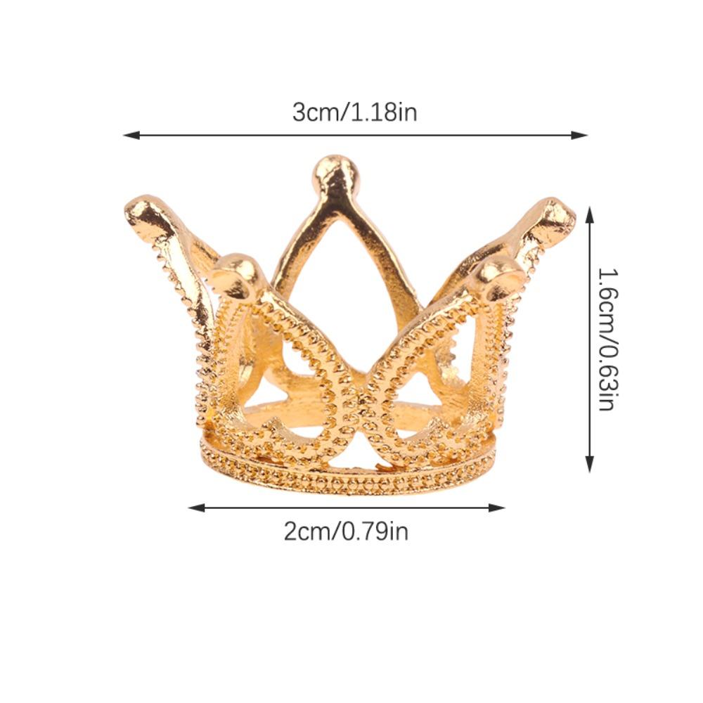 Model Toys Mini Metal Crown Model Ornaments Mini Princess Crown Dollhouse Dollhouse