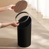Living Room Trash Bin Ins High Aesthetic Trash Bin with Lid Trash Bin Household High-capacity Office Trash Bin Paper Basket
