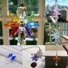 Modern Rainbow Crystal Angel Chakra Suncatcher Car Charm Pendant