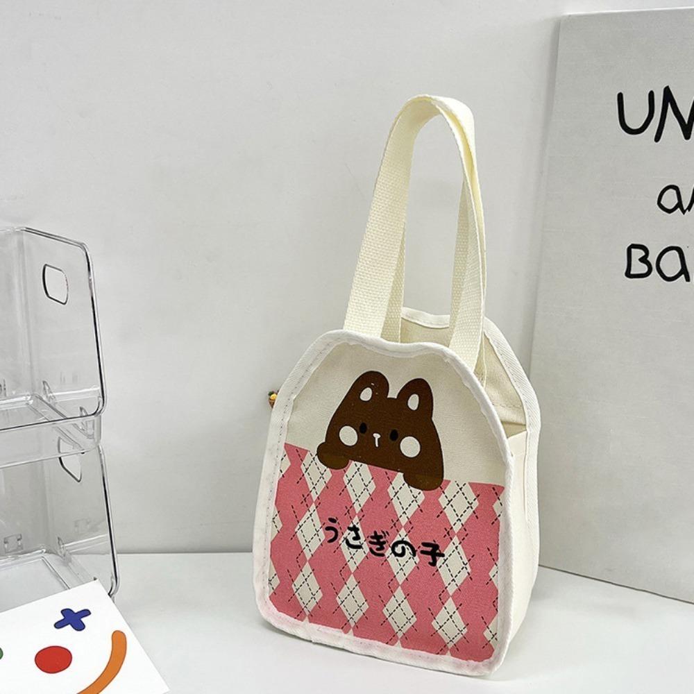 Печать Симпатичная Холщовая Сумка Прочная Сумочка Прекрасная Сумка С Рисунком Мультфильма