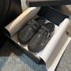 Толстая подошва плоская подошва удобные ленивые на одной педали Birkenstocks сумка со стразами головка половина тапочек женские носить летом и осенью новые