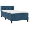 Maison Exclusive - Sommier à lattes de lit avec matelas Bleu foncé 100x200 cm