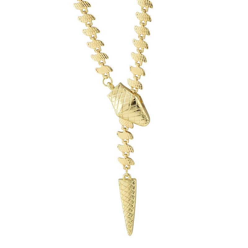 Высококачественное женское колье в форме змеи