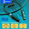 Bluetooth 5.0 Наушники-вкладыши с шейным ободом Беспроводные наушники Hi-Fi Стерео Спортивная гарнитура Шумоподавление Магнитные вкладыши