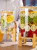 Shixun Glass Beverage Dispenser with Faucet and Bamboo Stand