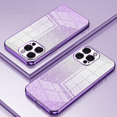 Гальванический блестящий чехол для телефона для iPhone 11 15 14 Plus 13 12 Pro Max XS X XR SE 2 3 6 6s 7 8 Plus противоударный мягкий чехол из ТПУ для женщин сзади Bling Bling Cover