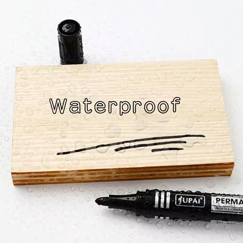3 Pcs Permanent Marker Indelible Waterproof Oily Pens Artist-Grade Ink Durable Marker Pen Students Stationery School Supplies