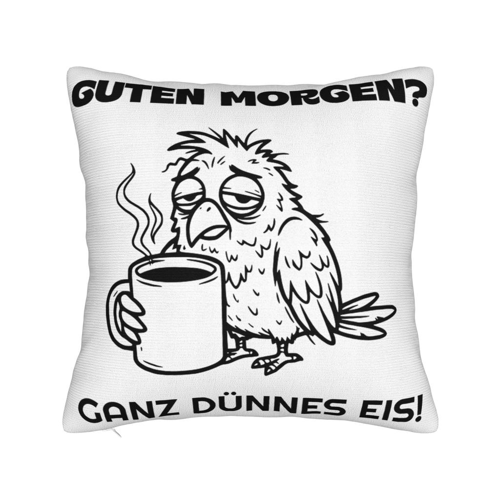 Decorative Pillowcase Guten Morgen Ganz Dnnes Eis Merchandise Seat Throw Pillow Case Cover Zippered Multi-Size