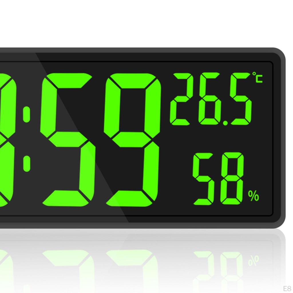 Часы, 3-уровневый диммер, яркость, температура и влажность в помещении, 12/24 ч, большое количество, электронные