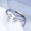 Кольцо из стерлингового серебра S925, модное, изысканное, открытое, в корейском стиле, универсальное кольцо