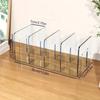 2pcs Clear Acrylic Purse Organizer, 4-Compartment Hanging Handbag Storage Rack, Closet Bag Divider Shelf for Tote, Clutch