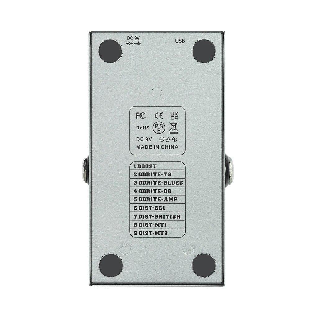 M-vave MINI-EFX Педаль мультиэффектов 4 эффекта Overdrive 4 эффекта искажения Boost 3-полосный эквалайзер True Bypass для электрогитары