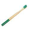 Eco-Friendly Bamboo Toothbrush Set with Colored Charcoal Bristles