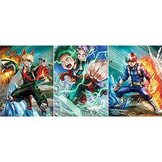 3D-лентикулярная аниме-картина: Академия Героев Наруто и Ван Пис