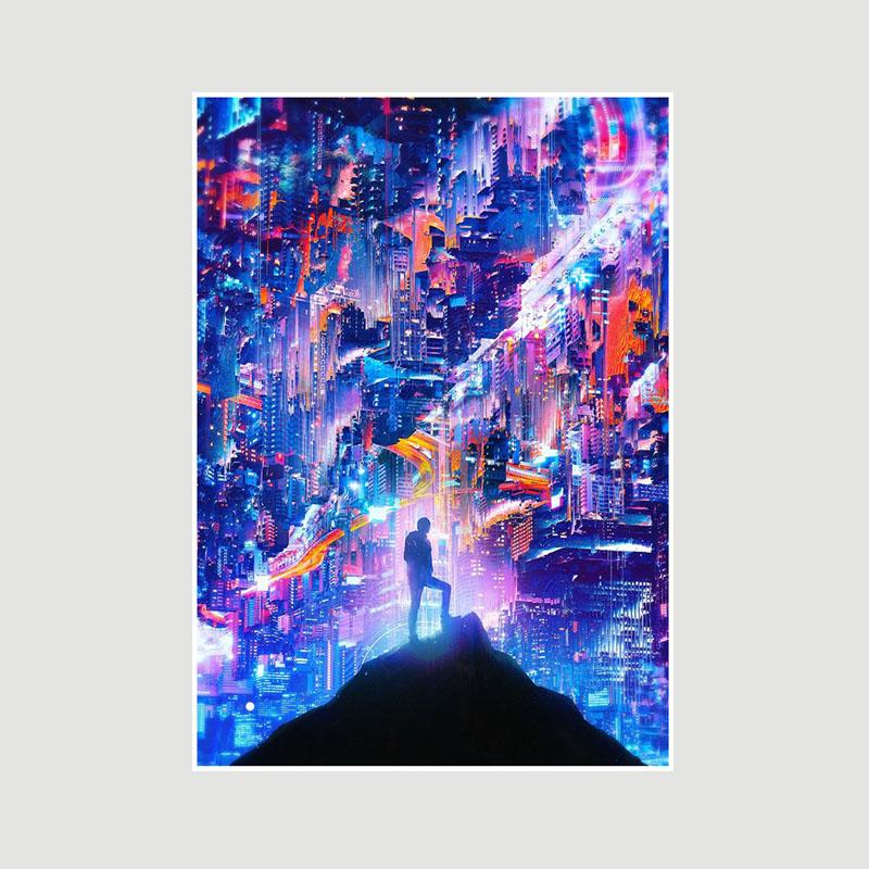 Astronaut Space Dreaming Poster Aesthetic White Paper Posters and Prints Wall Art Pictures for Living Room Bar Decoration Painting Home Decor