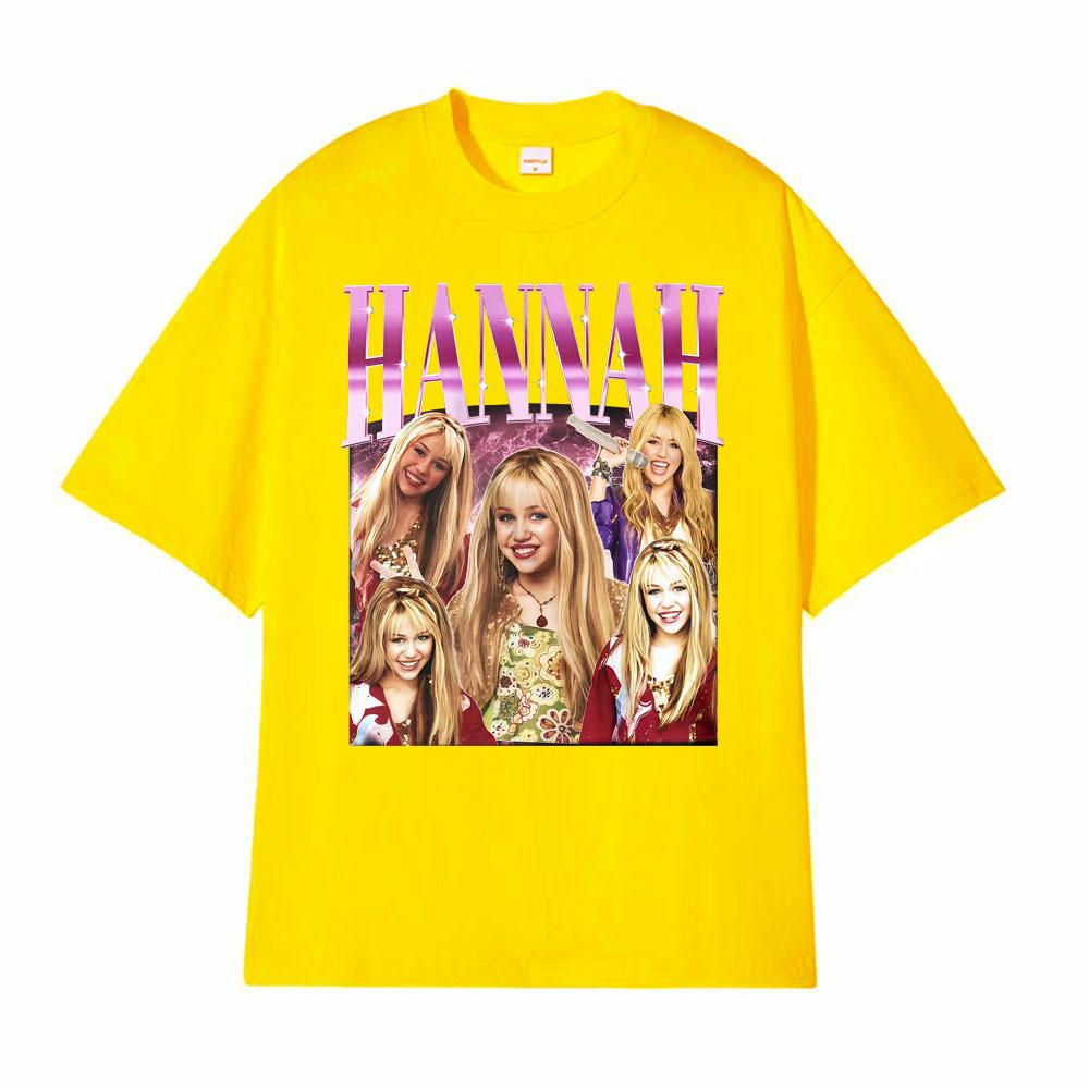 Limited Retro Hannah Montana Movie T Shirts Men Women Harajuku High Street Oversized Tshirt Casual Comfort Short Sleeve T Shirt