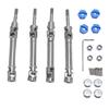 4PCS Front and Rear CVD Drive Shafts Stainless Steel RC Drive Shaft Set for Slash 4x4 for Stampede 1 10 RC Car Upgrade
