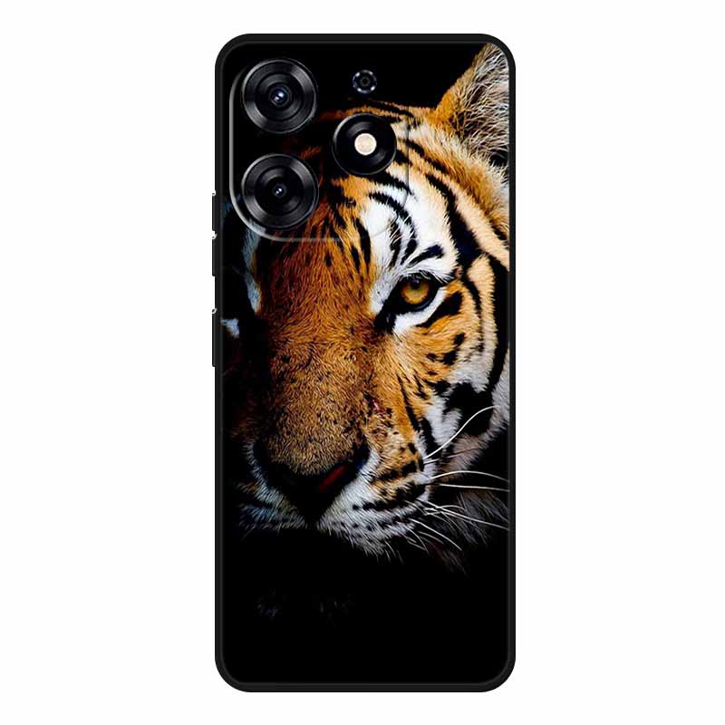 Милые Животные Мягкий Силиконовый TPU Чехол для Телефона Tecno Spark 20 Pro - Легкий и Ударопоглощающий Защитный Задний Чехол