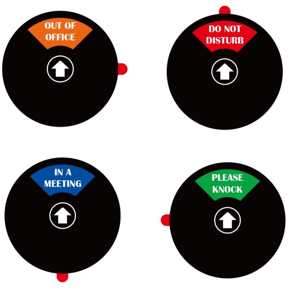 ABS Office Door Sign Waterproof Door Slider Signs Convenient to Use Reminder Signs  Meeting Room