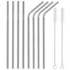 Set of 8 Stainless Steel Straws Long 10.5'' Metal Straws for 20 30oz Stainless Steel Tumblers Cold Drinks