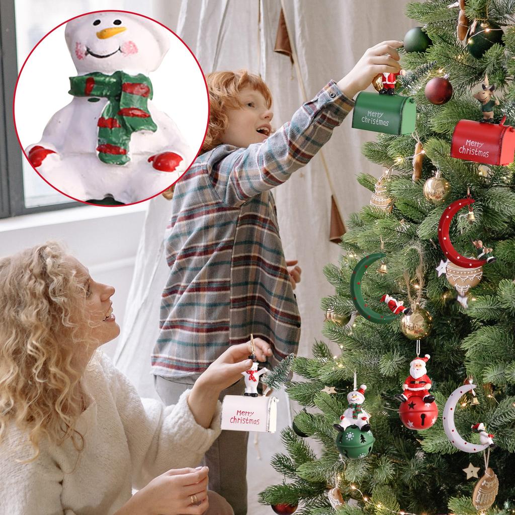 Железные рождественские подвески Санта-Клаус Снеговик Металлические подвески Реквизит Украшения для рождественской елки Украшения