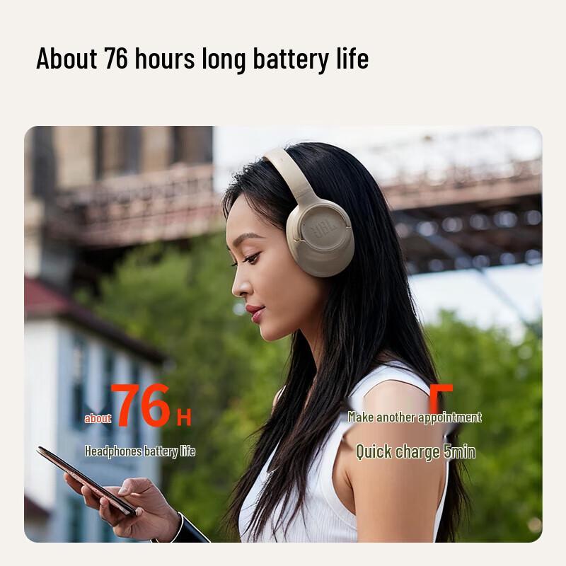 JBL TUNE 730BT Over-Ear Wireless Bluetooth Headphones