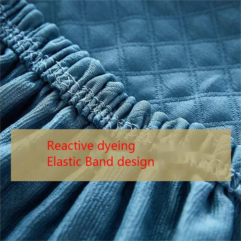 Solid Color Elastic Bed Headboard Cover Thick All -Inclusive Bedhead Cover Stretch Bed Back Headboard Dust Protector Home Hotel