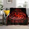 Thrones Dragon Fire And Blood Blanket Flannel Blanket for bed, sofa, Camping, Hiking, Picnic Essentials, gift for family Fan gifts