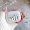 Животное Кот Милый Мультяшный Мягкий Чехол для Apple Airpods 2 1 Чехлы для Наушников С Крючком Для Airpod Pro 3 Pro2 Прозрачные Защитные Чехлы