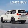Toyota Lexus LX570 Большой внедорожный внедорожник Симуляция Литой и Игрушечный транспорт Звуки и Свет Машина с инерционным двигателем 1:Модель коллекции 32 сплава