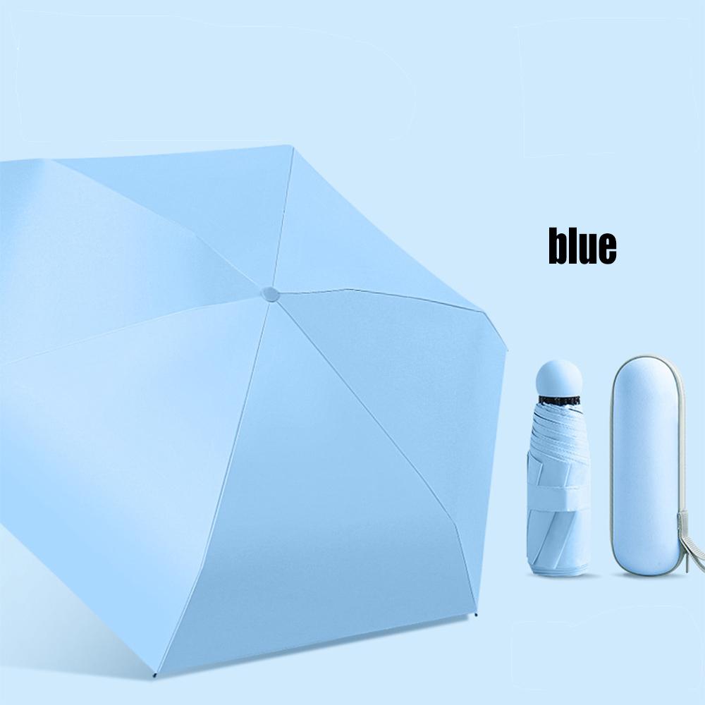 Зонт-капсула двойного назначения, защита от дождя и солнца, складной дорожный портативный мини-зонт