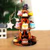 Halloween Cupcake Stand 3 Tier Pumpkin Cardboard Stand Towel Halloween Dessert Serving Tray Holder Spooky Party Decoration