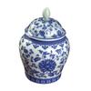 Modern Enamel Painted Flower General Jar Ceramic Sealed Tea Jar Gilded Art Decorative Jar Crafts Storage Bottle Home Decoration