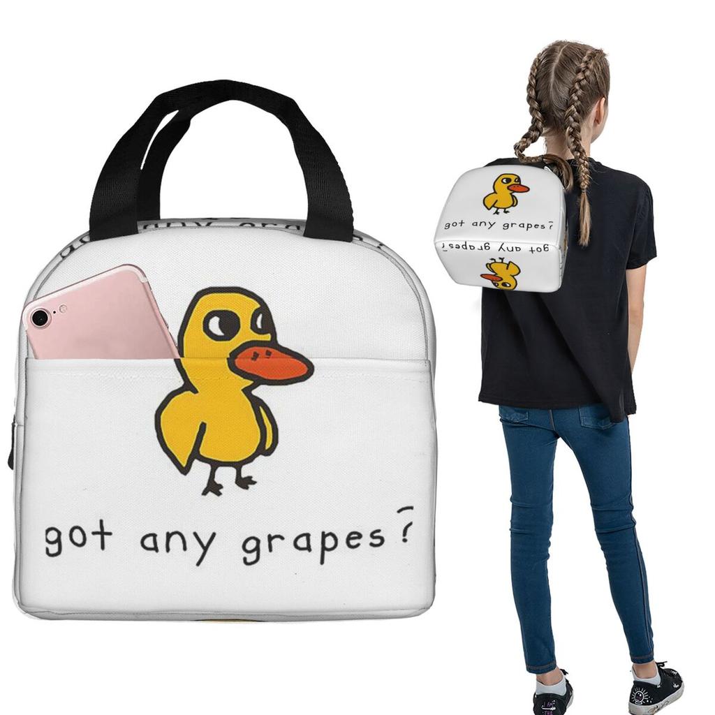 Got Any Grapes Изолированная сумка-ланч для женщин и детей, портативные пищевые контейнеры, термоланч-бокс, сумка-тоут