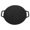 Korean Style BBQ Grill Pan Korean Round Griddle Non Stick 6 Layer Coating Round Griddle for Indoor Outdoor 29cm