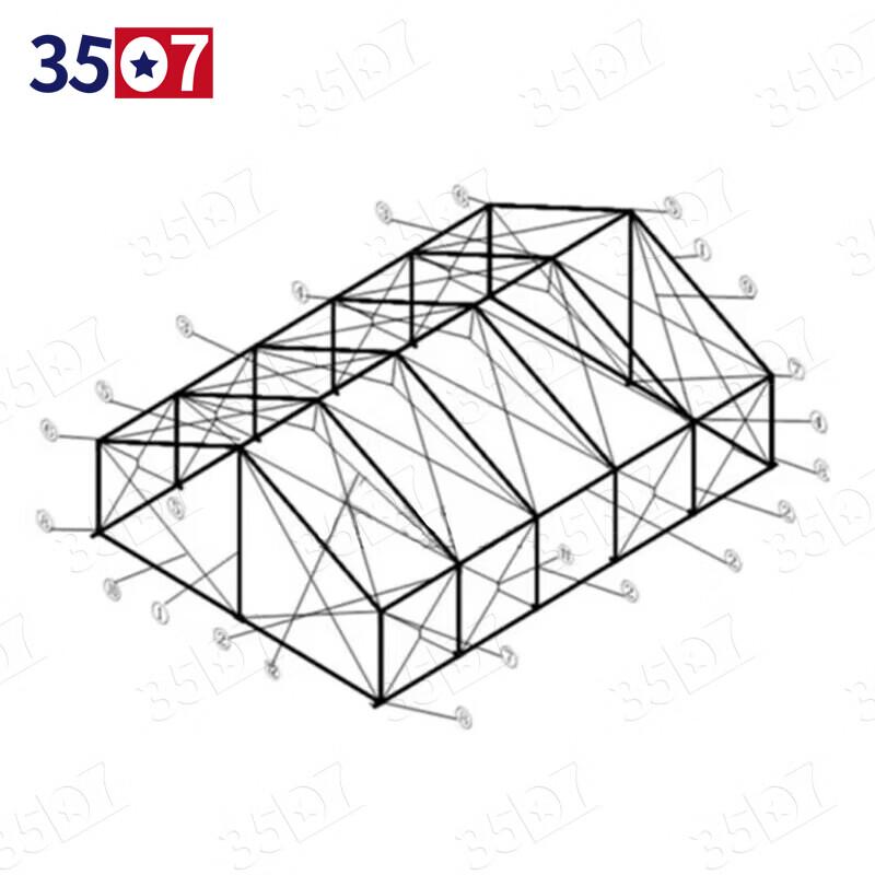 3507 2006-72 Outdoor Cold-Proof Restaurant Tent